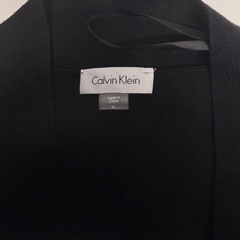 Calvin Klein | Black Lace Cuff Open-Front Shrug Bolero cardigan size XL - Picture 4 of 5